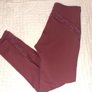 LuLuLemon Wunder Under Dusty Rose Floral Legging